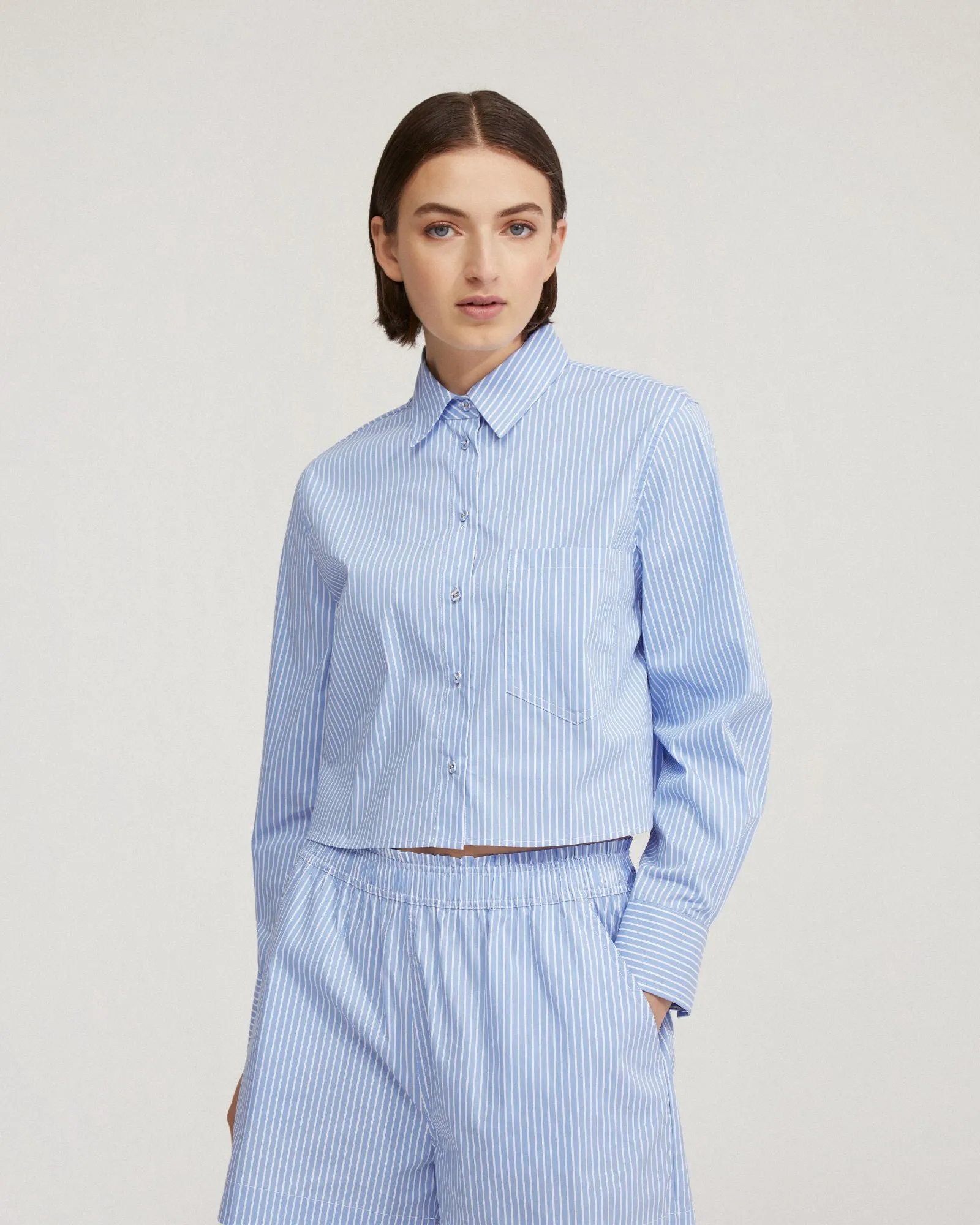 Carrie Crop Striped Shirt sold by Oxford Shop product image thumbnail 5