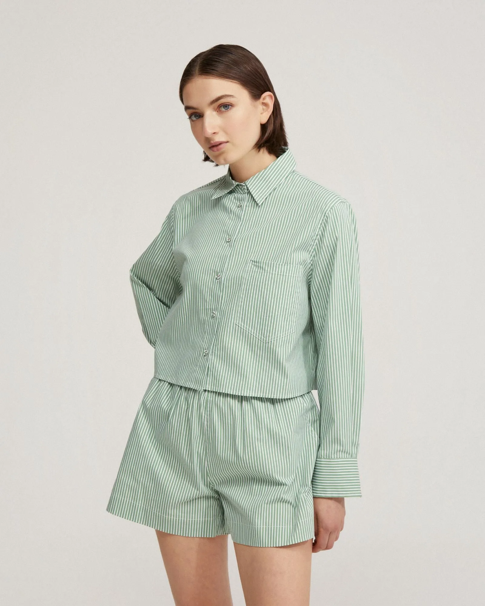 Carrie Crop Striped Shirt sold by Oxford Shop product image thumbnail 2