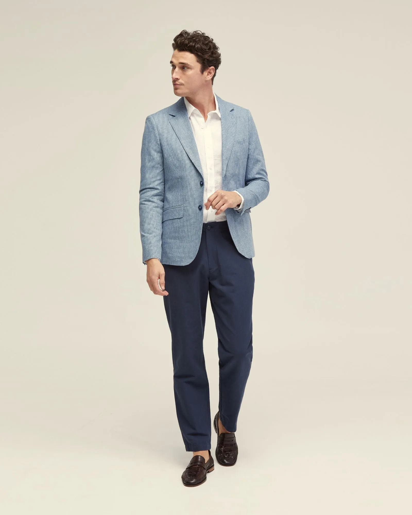 Blake Linen Blend Blazer sold by Oxford Shop