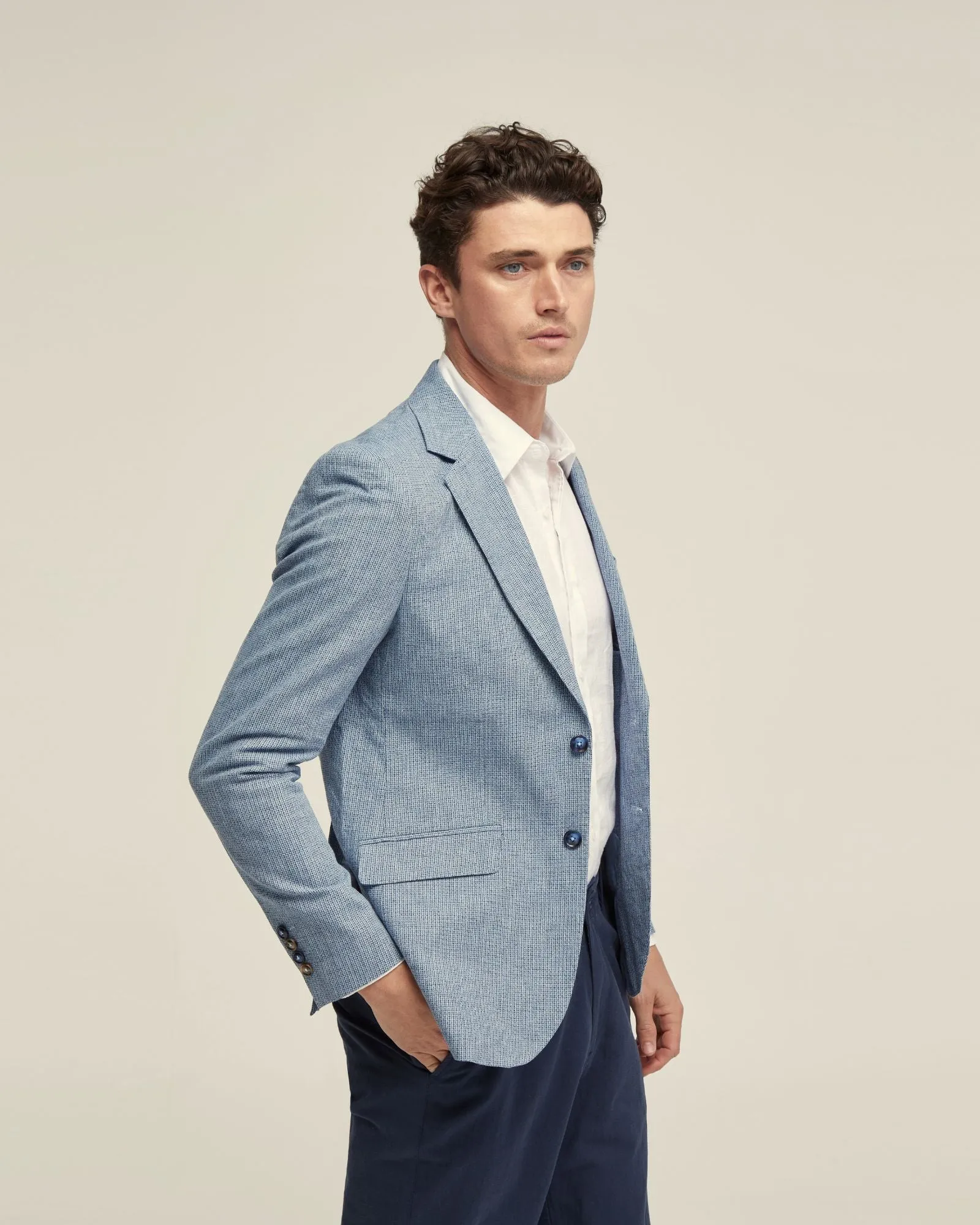 Blake Linen Blend Blazer sold by Oxford Shop product image thumbnail 2