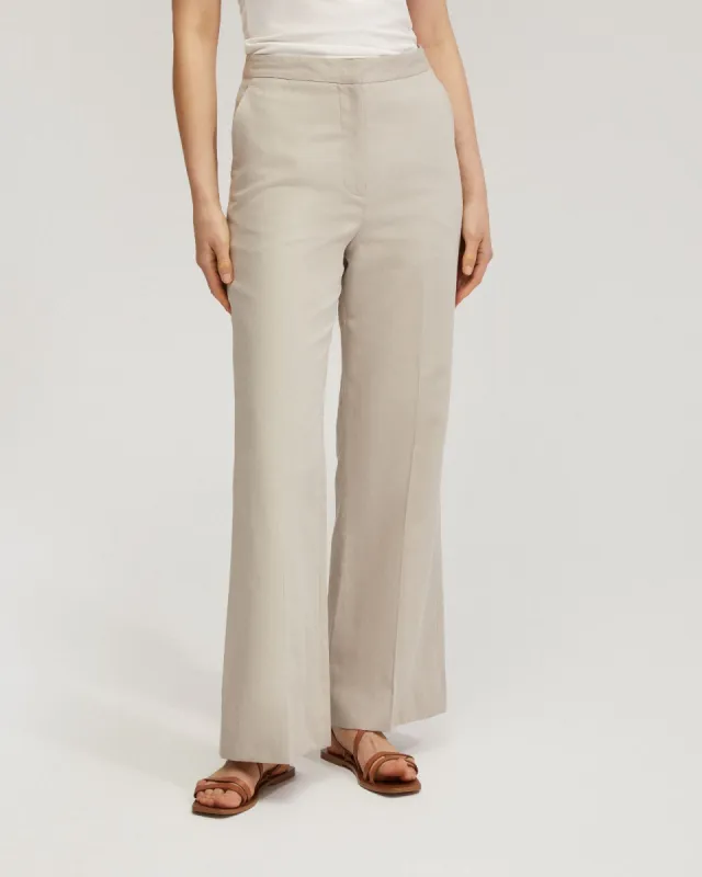 Lauren Linen Blend Wide Leg Pants sold by Oxford Shop