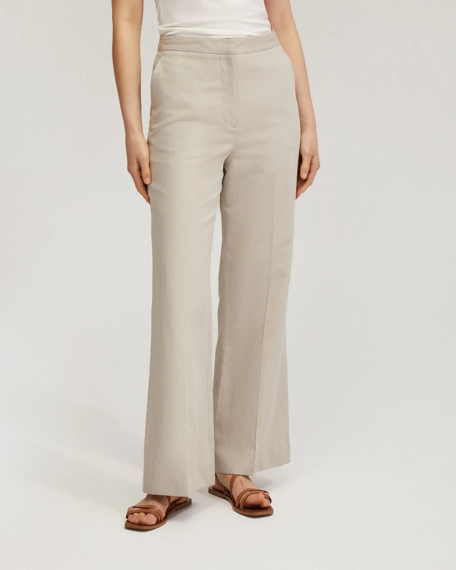 Lauren Linen Blend Wide Leg Pants sold by Oxford Shop