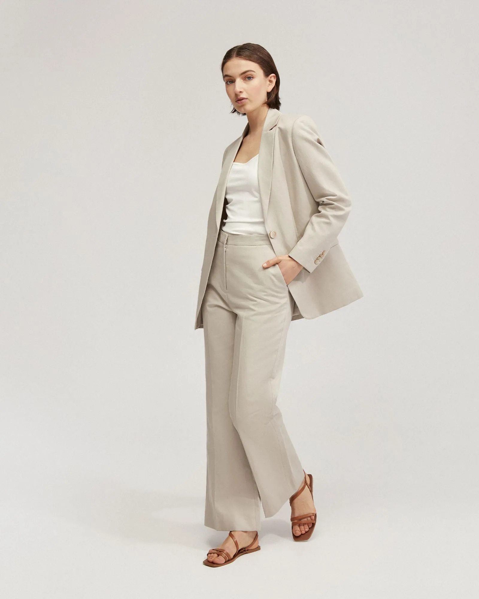 Lauren Linen Blend Wide Leg Pants sold by Oxford Shop product image thumbnail 2