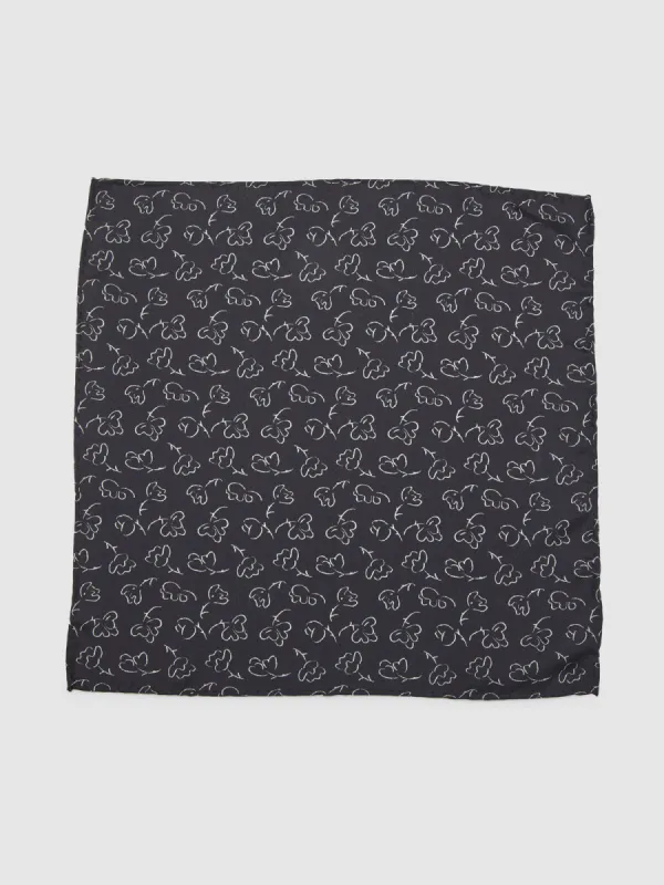 Scribble Ditsy Pocket Square sold by Oxford Shop