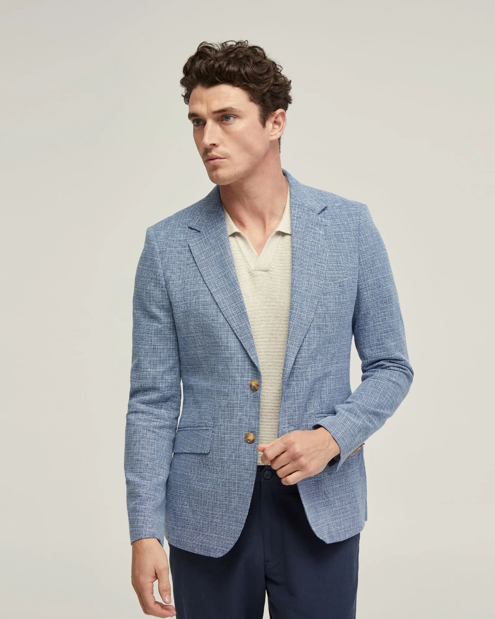 Blake Linen Blend Blazer sold by Oxford Shop product image thumbnail 5
