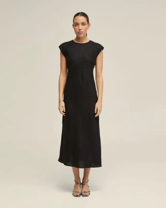 Isabel Linen Dress sold by Oxford Shop