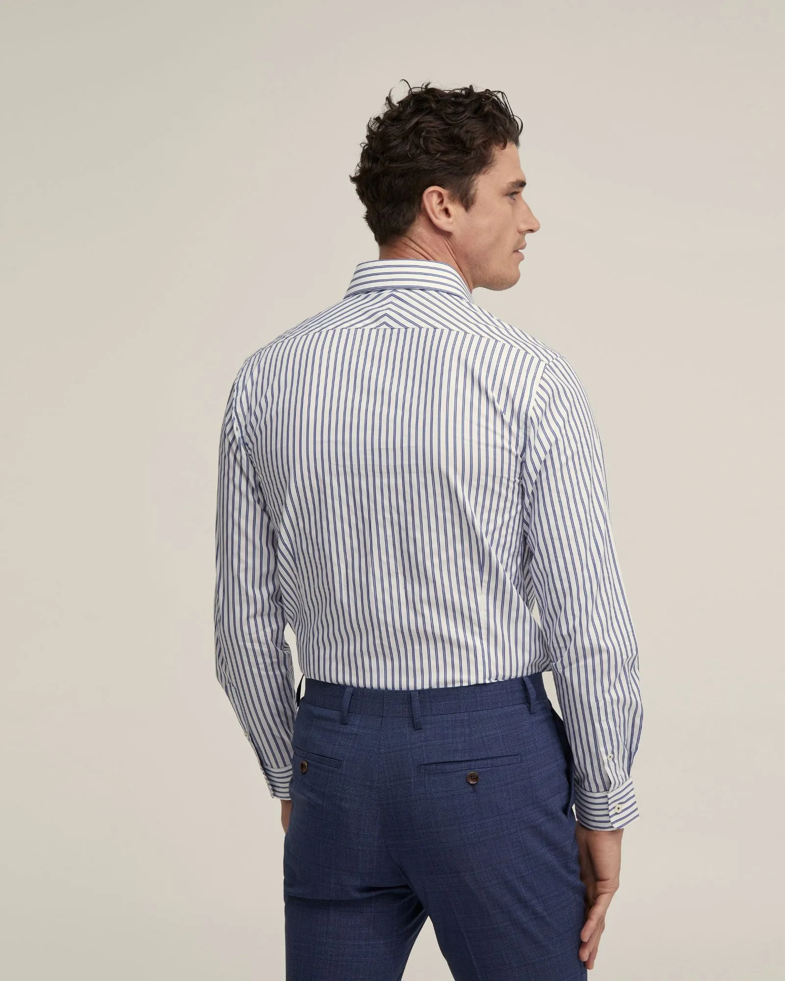 Beckton Striped Cotton Shirt sold by Oxford Shop product image thumbnail 3
