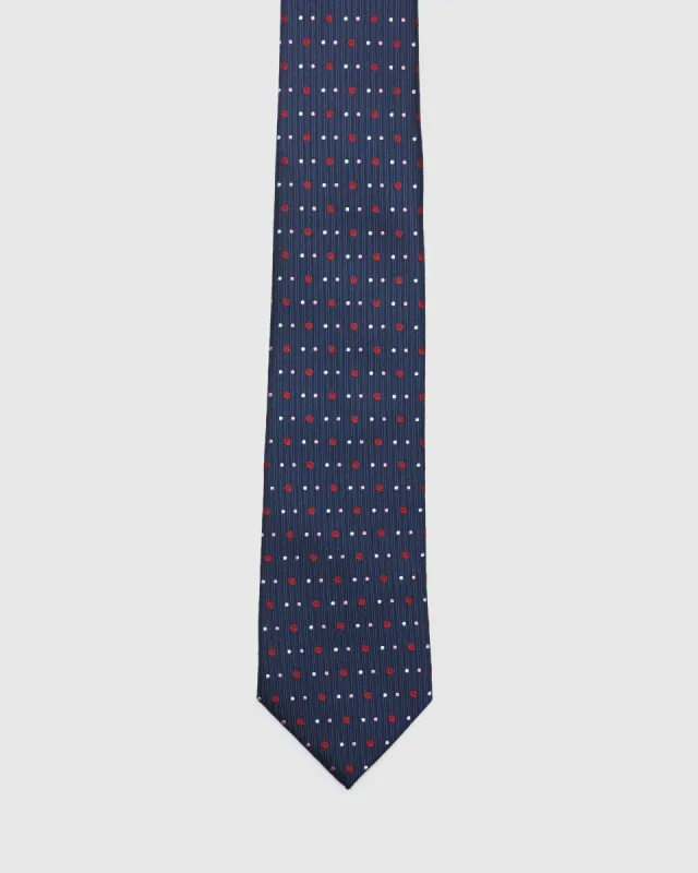 Multi Colour Spot Silk Tie sold by Oxford Shop