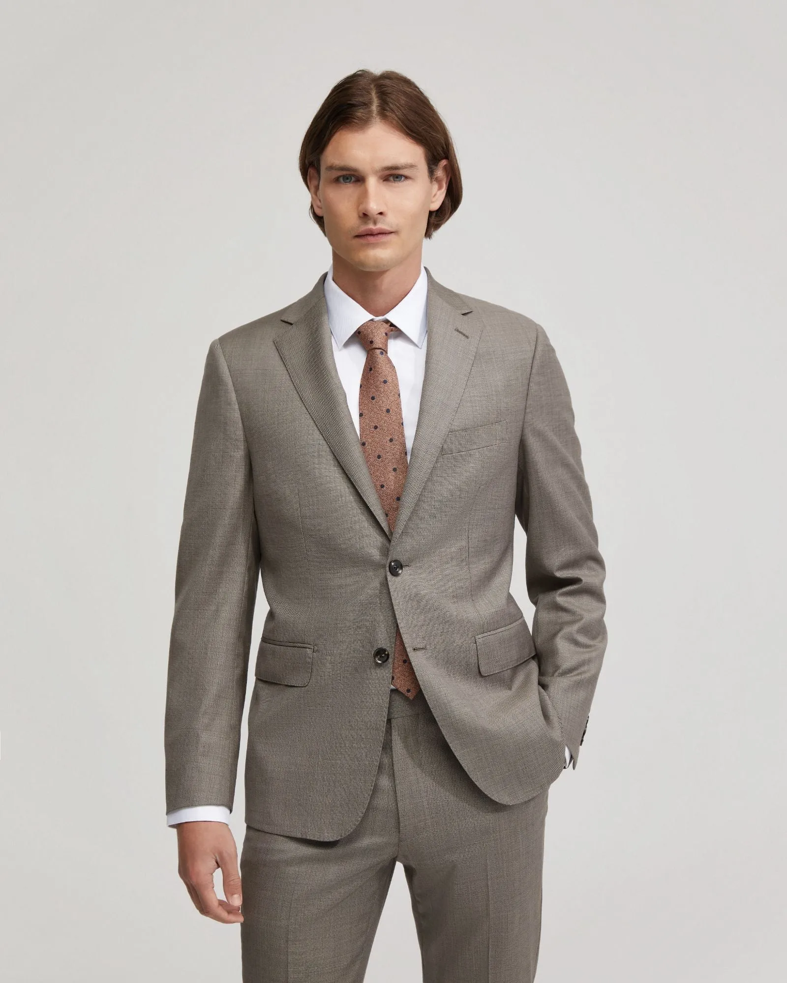 Byron Luxury Half Cnvs Wool Suit Jacket sold by Oxford Shop product image thumbnail 5