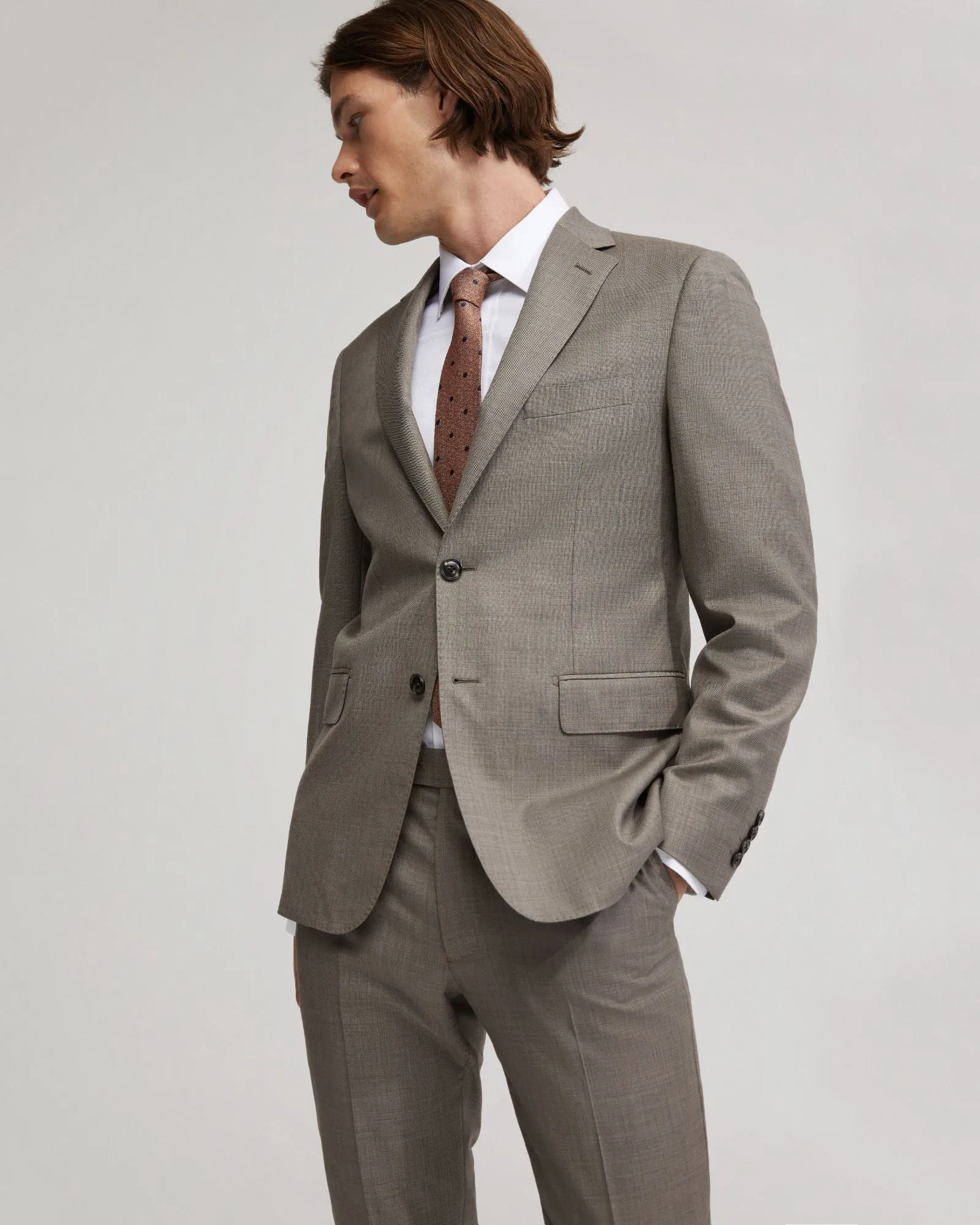 Byron Luxury Half Cnvs Wool Suit Jacket sold by Oxford Shop product image thumbnail 4