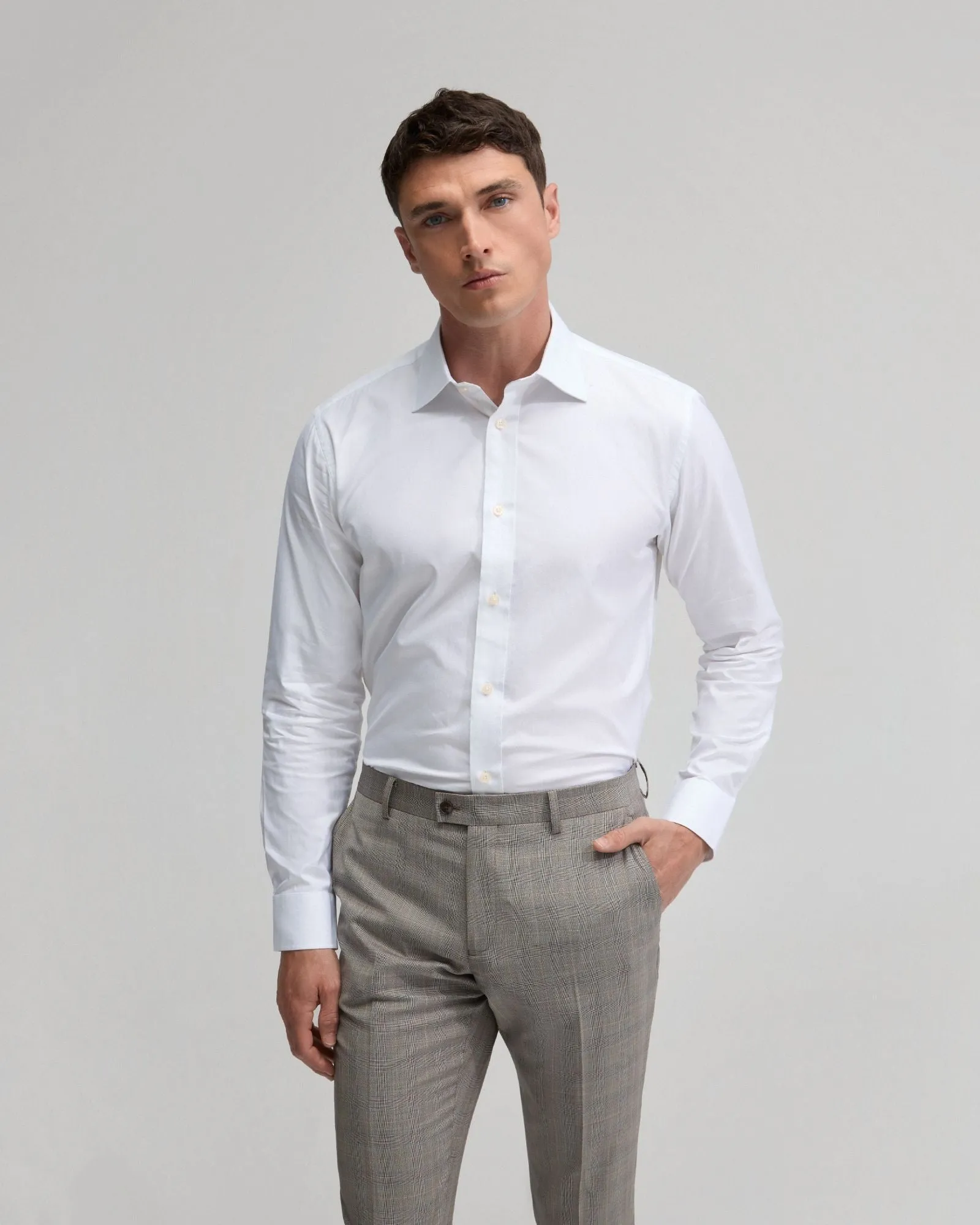 Islington Pima Cotton Twill Shirt sold by Oxford Shop product image thumbnail 5