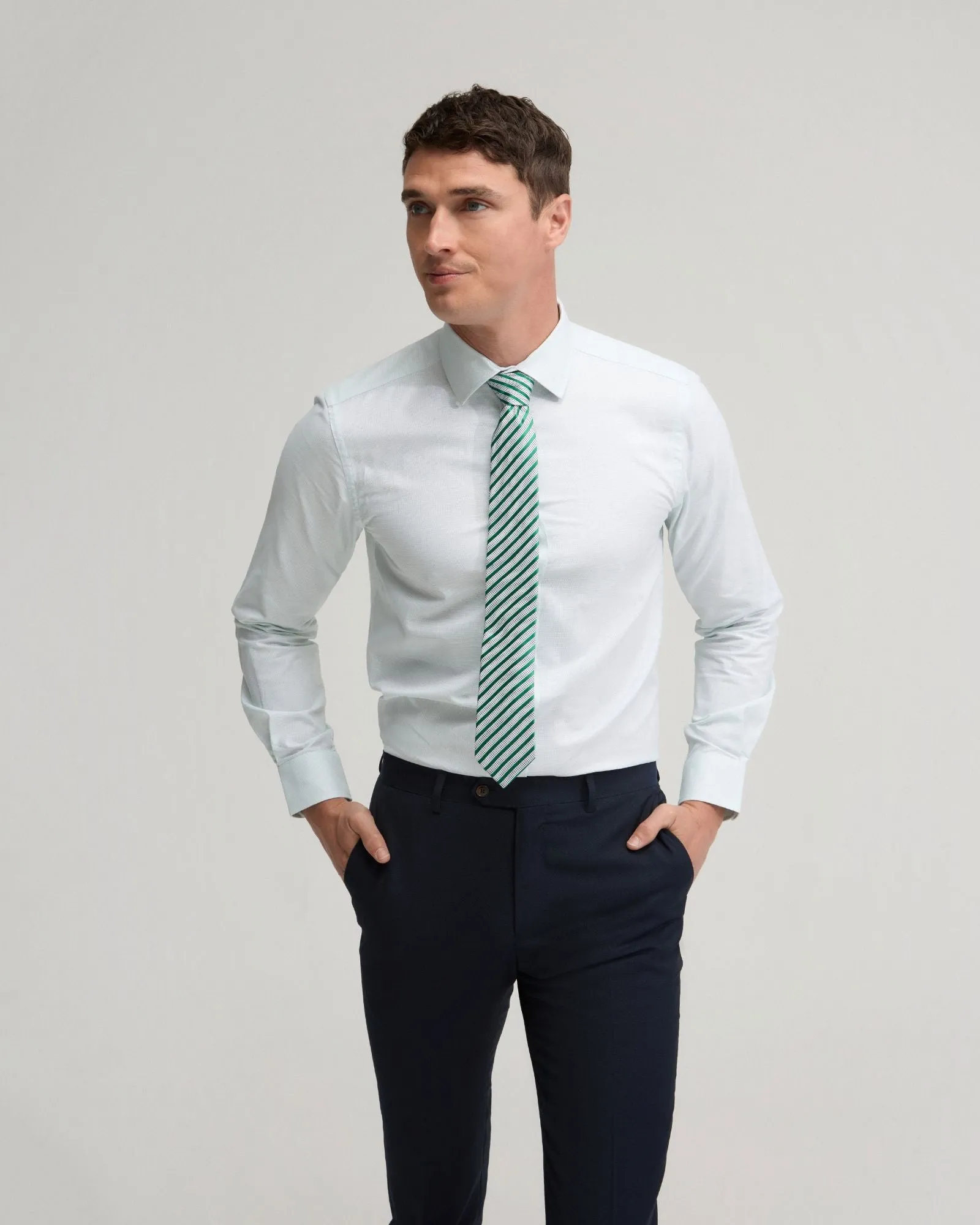 Beckton Cotton Dobby Shirt sold by Oxford Shop product image thumbnail 2