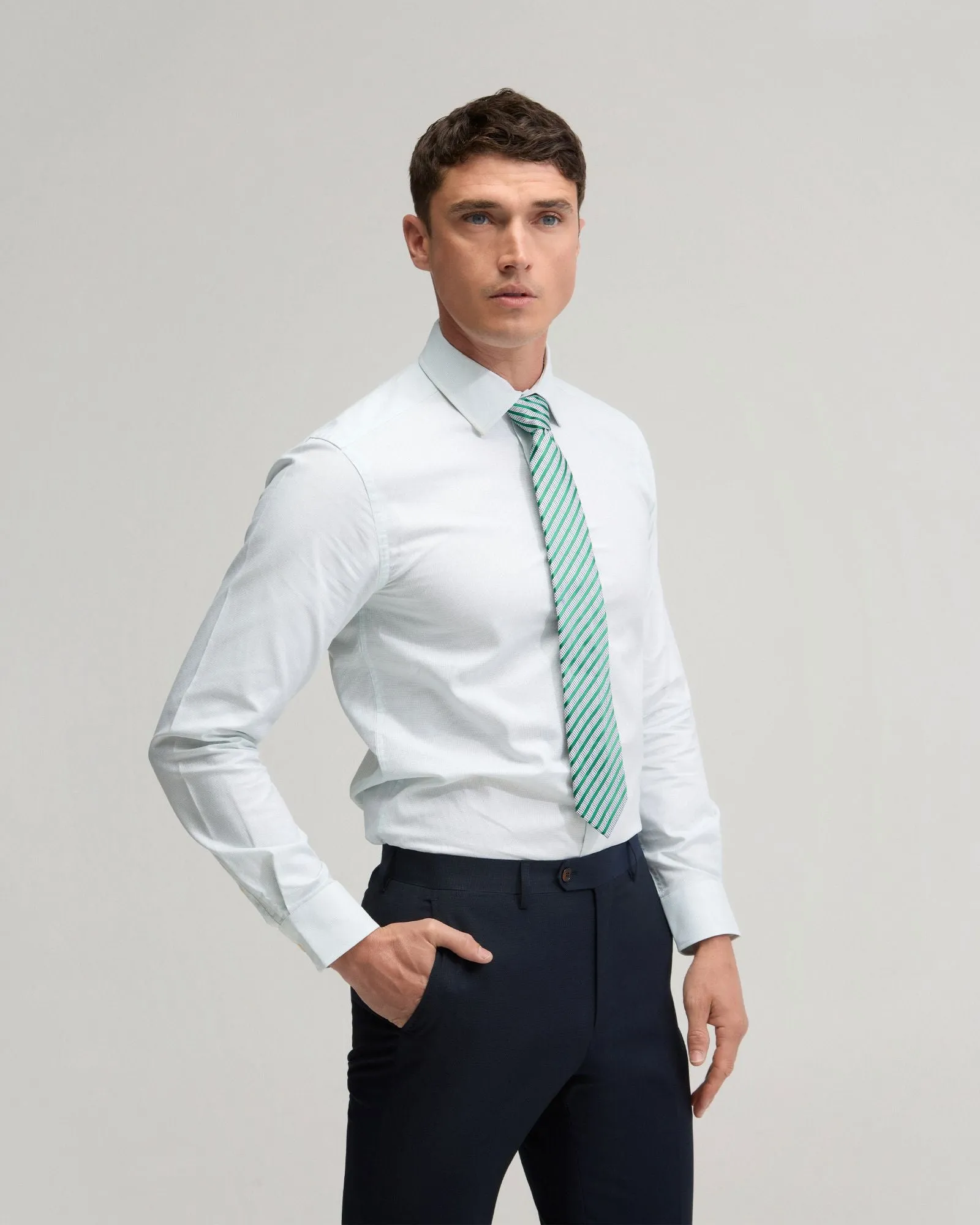 Beckton Cotton Dobby Shirt sold by Oxford Shop product image thumbnail 4