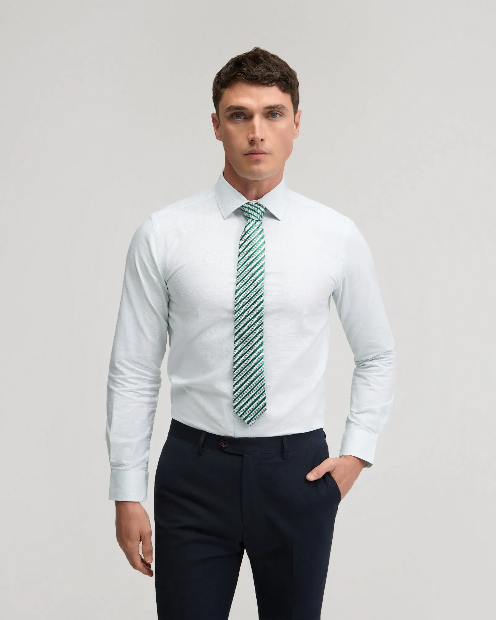 Beckton Cotton Dobby Shirt sold by Oxford Shop