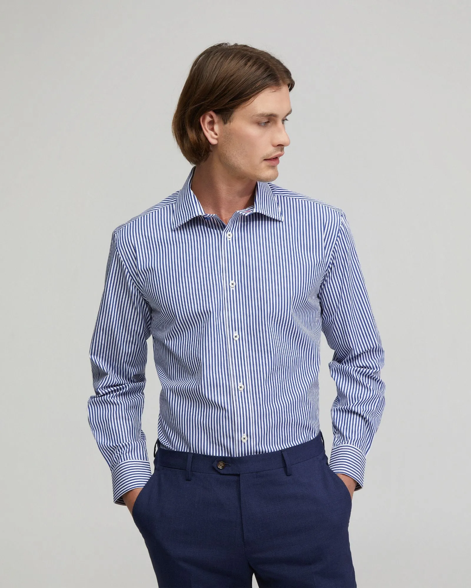 Islington Cotton Striped Shirt sold by Oxford Shop