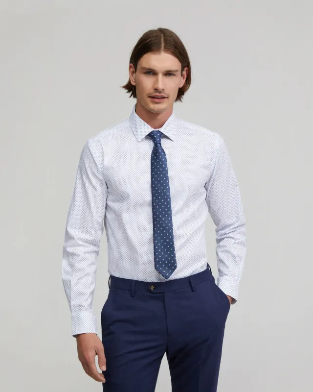 Beckton Cotton Dotted Shirt sold by Oxford Shop