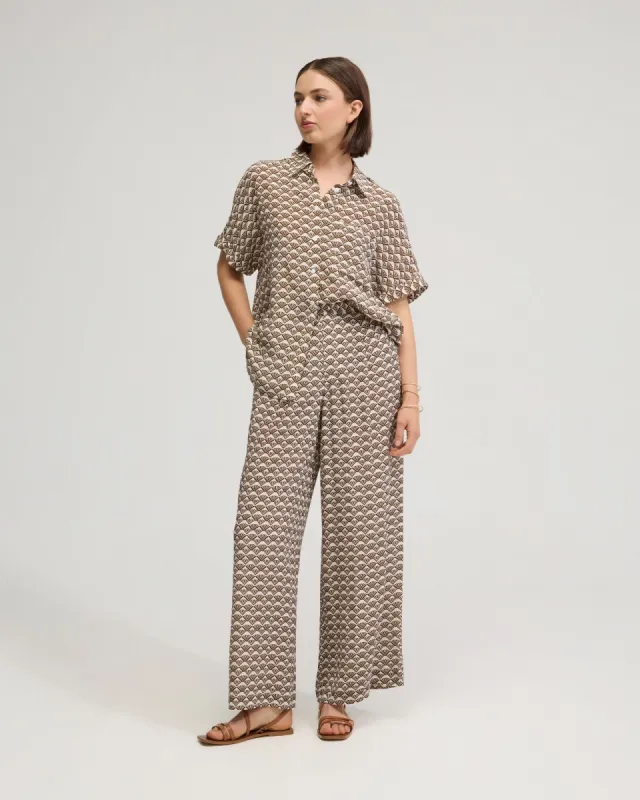 Jasmine Short Sleeve Printed Shirt sold by Oxford Shop