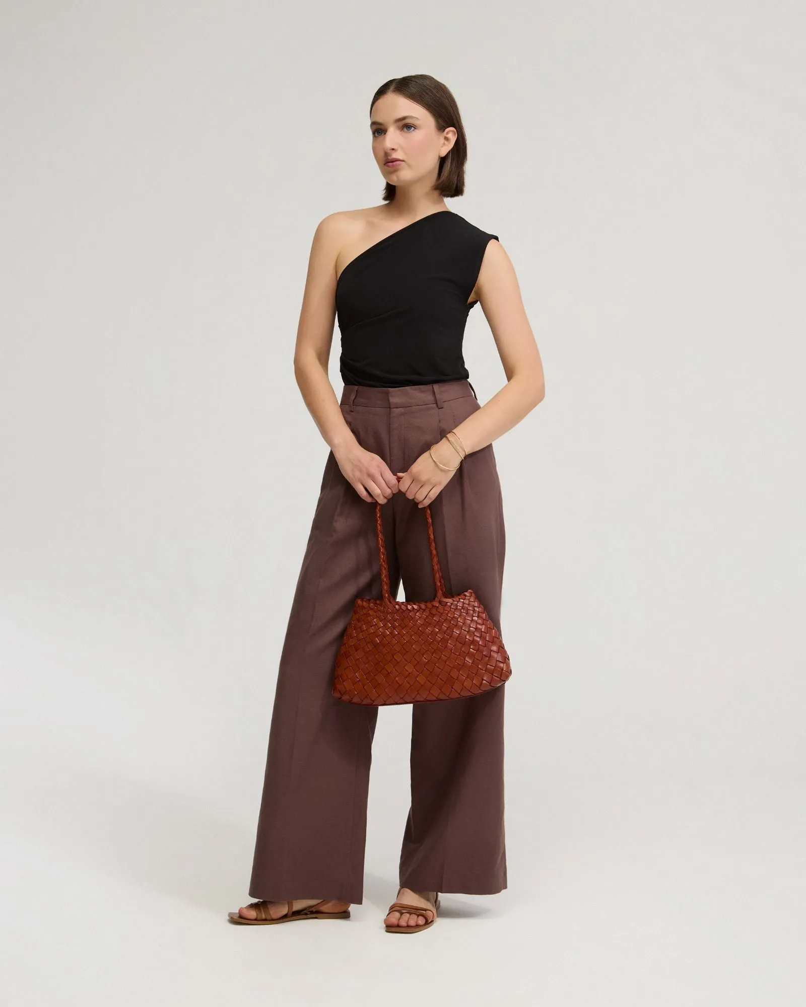 Adina One Shoulder Top sold by Oxford Shop