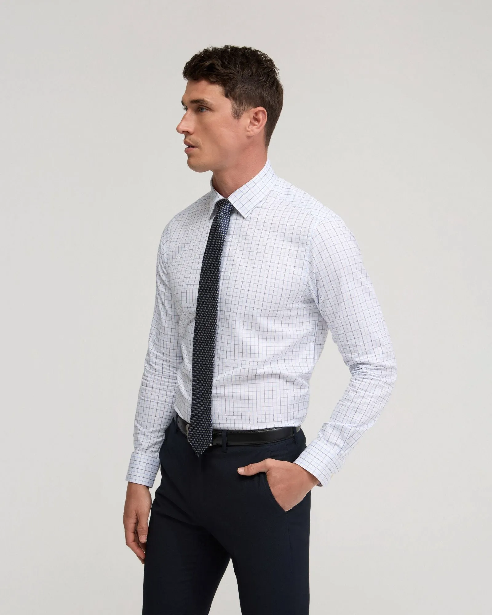 Beckton Cotton Checked Shirt sold by Oxford Shop product image thumbnail 2