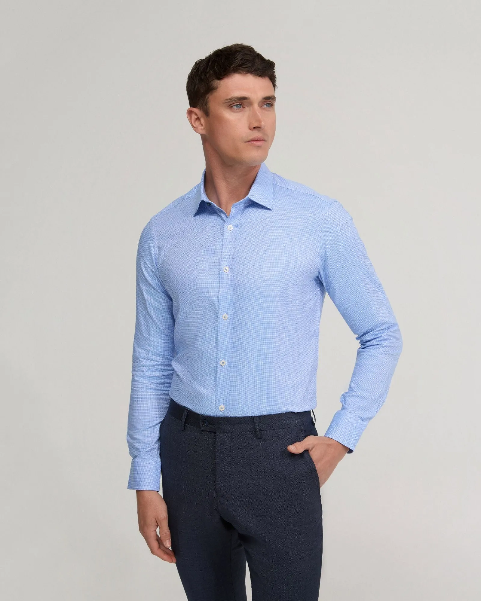 Beckton Cotton Dobby Shirt sold by Oxford Shop product image thumbnail 4
