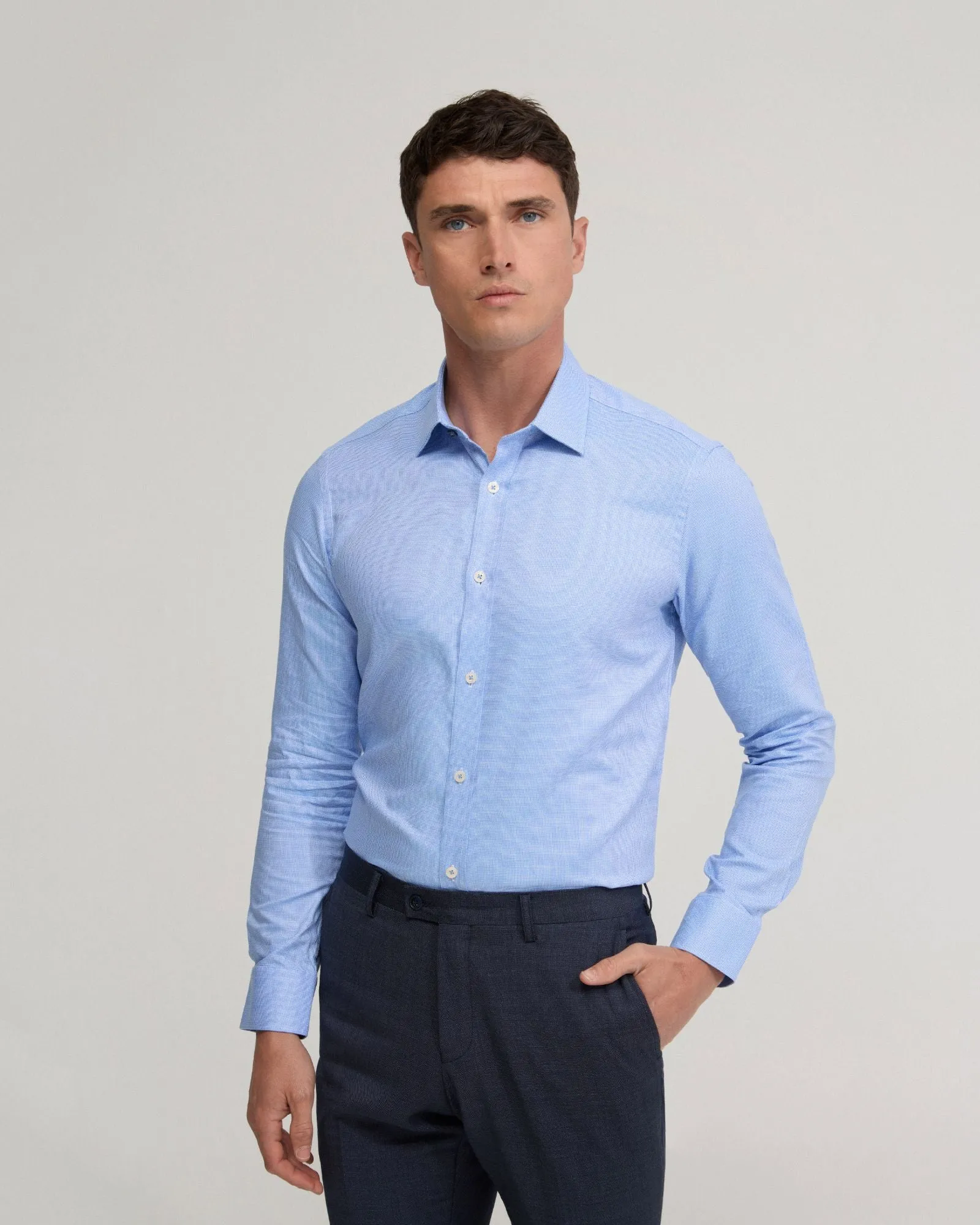 Beckton Cotton Dobby Shirt sold by Oxford Shop product image thumbnail 2