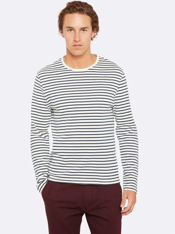 Parker Striped Crew Neck T-Shirt sold by Oxford Shop