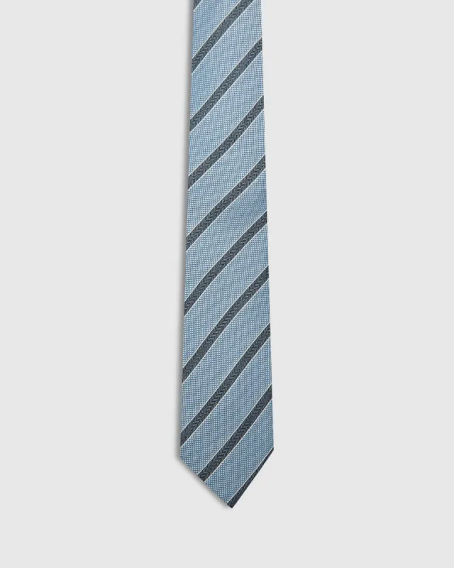 Silk Hopsack Stripe Tie sold by Oxford Shop