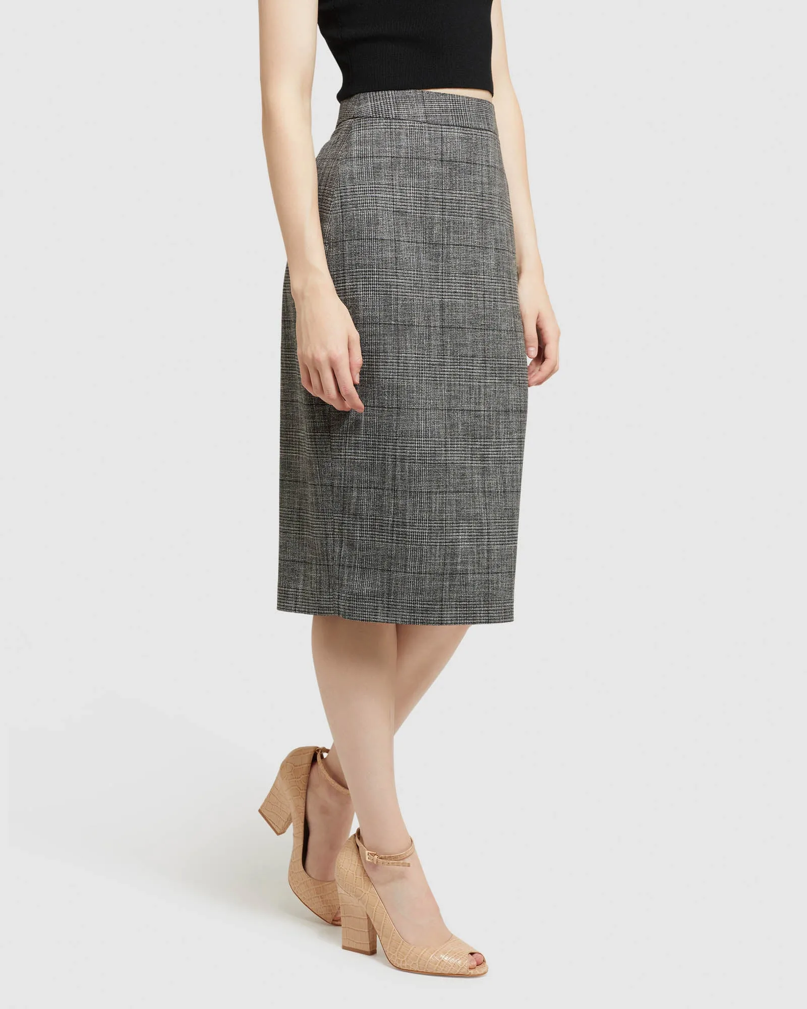 Peggy Checked Suit Skirt sold by Oxford Shop product image thumbnail 2
