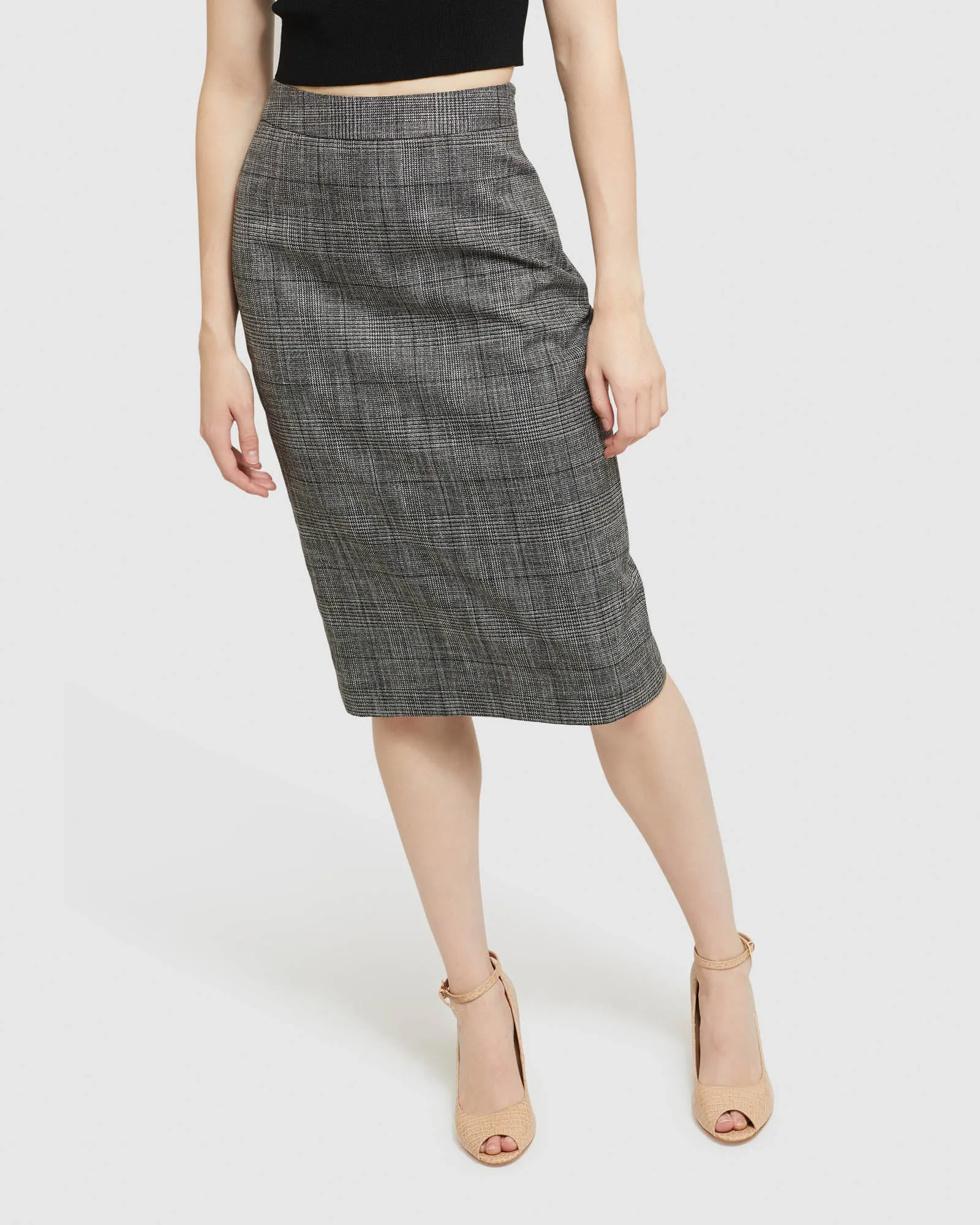 Peggy Checked Suit Skirt sold by Oxford Shop product image thumbnail 4