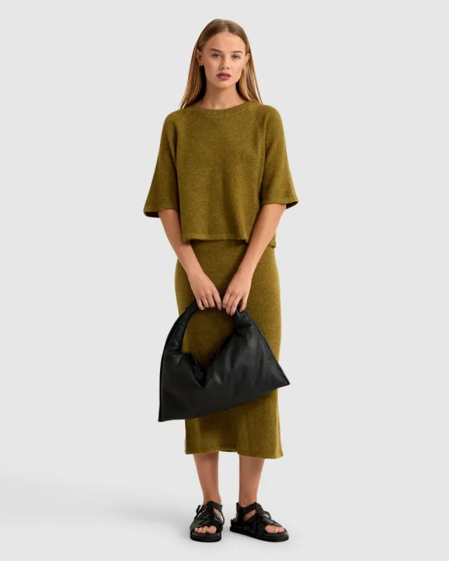 Holly Short Sleeve Knit Top sold by Oxford Shop