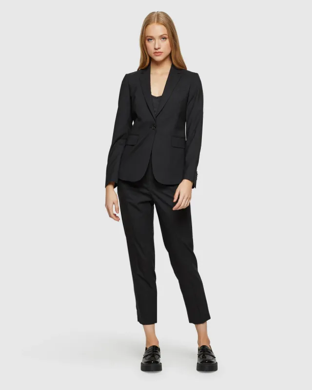 Alexa Wool Stretch Suit Jacket sold by Oxford Shop