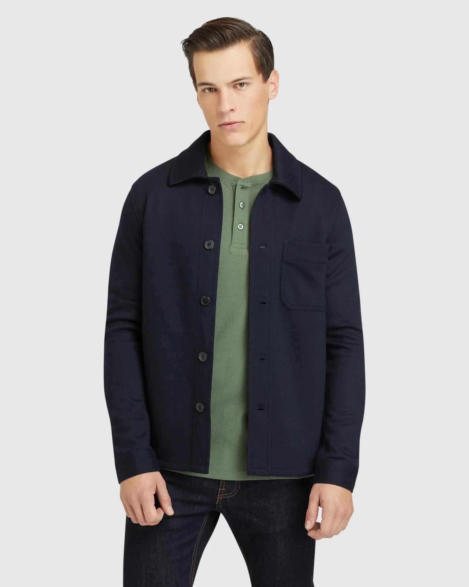 George Knitted Overshirt sold by Oxford Shop