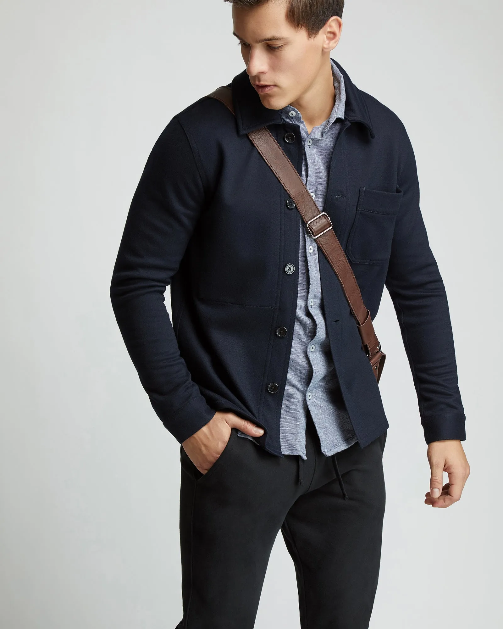 George Knitted Overshirt sold by Oxford Shop product image thumbnail 4