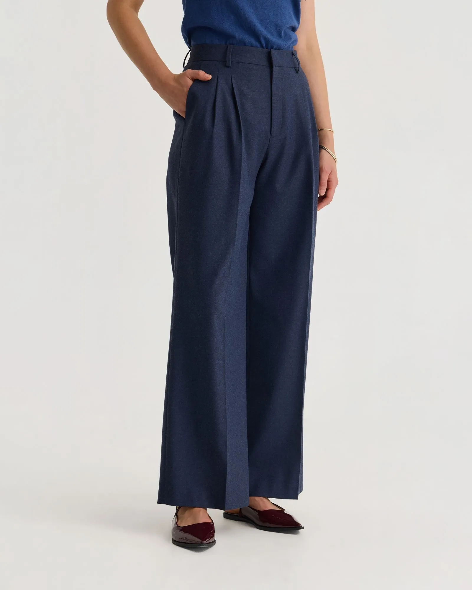 Sonia Pleat Front Eco Pants sold by Oxford Shop