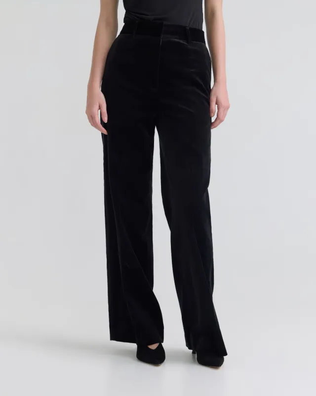 Lydia Stretch Velvet Pants sold by Oxford Shop