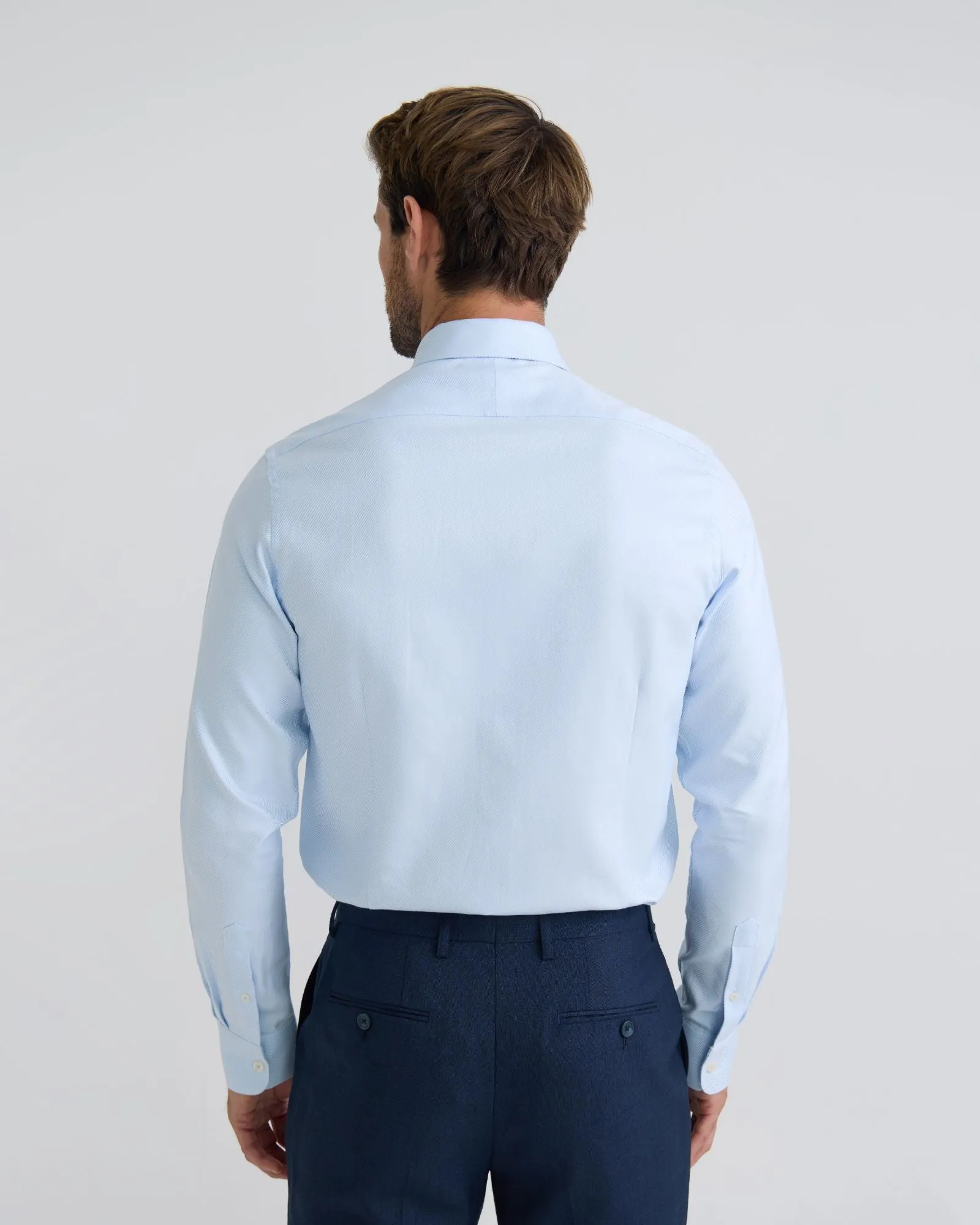 Beckton Slim Fit Twill Cotton Shirt sold by Oxford Shop product image thumbnail 3