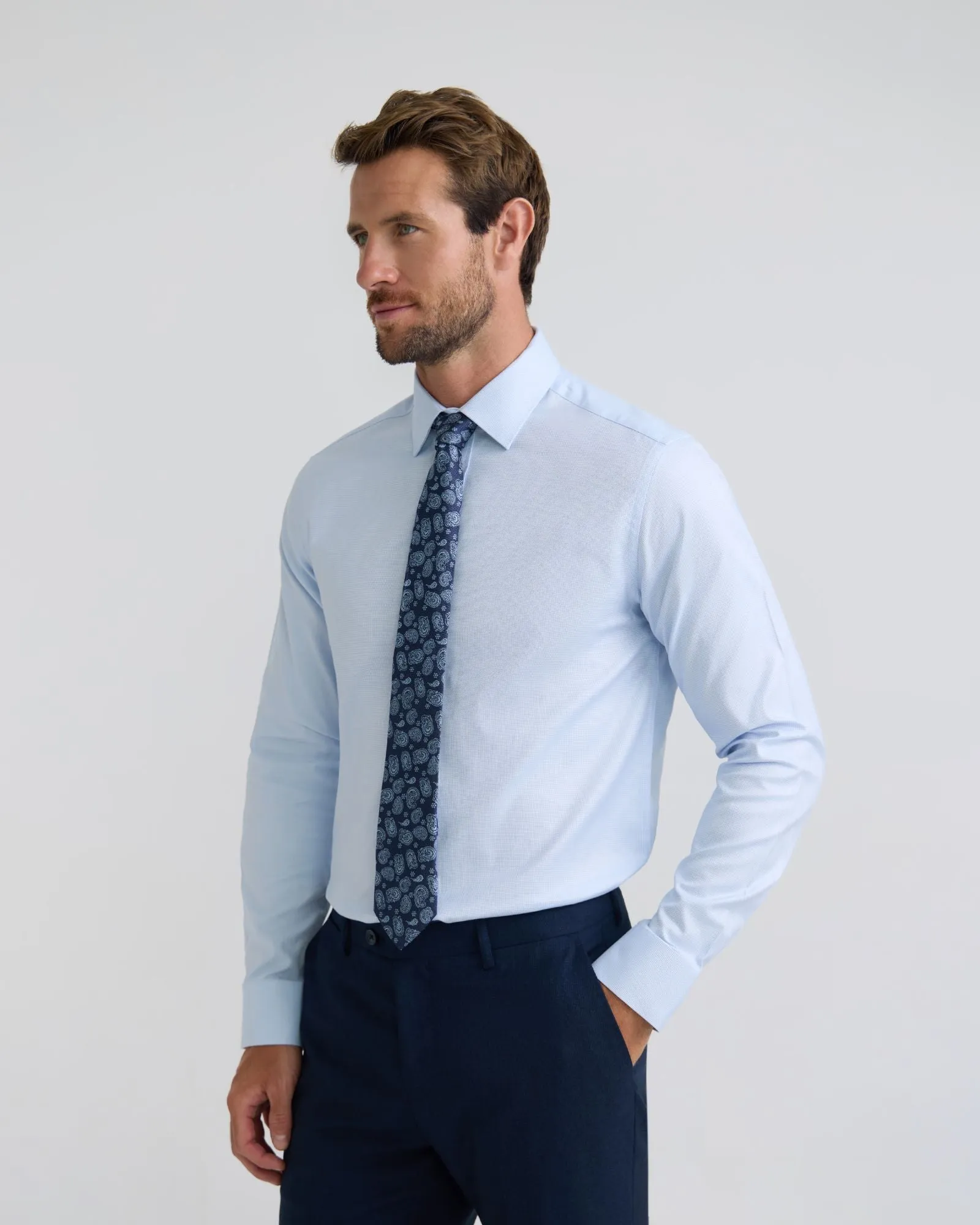 Beckton Slim Fit Cotton Shirt sold by Oxford Shop product image thumbnail 2