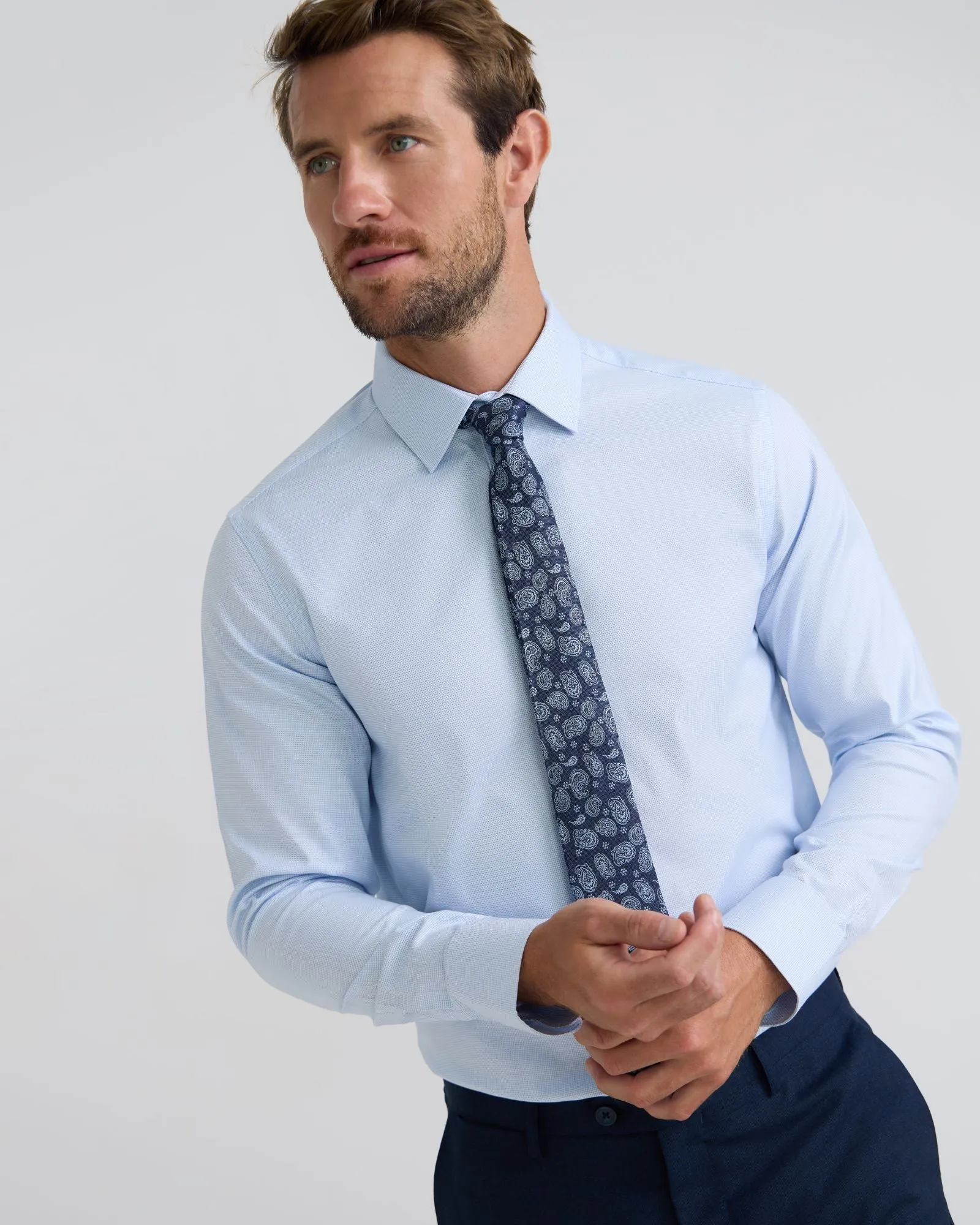 Beckton Slim Fit Cotton Shirt sold by Oxford Shop product image thumbnail 4