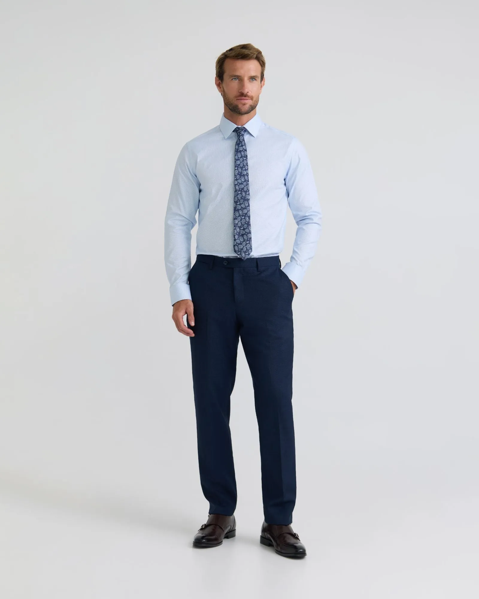 Beckton Slim Fit Cotton Shirt sold by Oxford Shop product image thumbnail 5