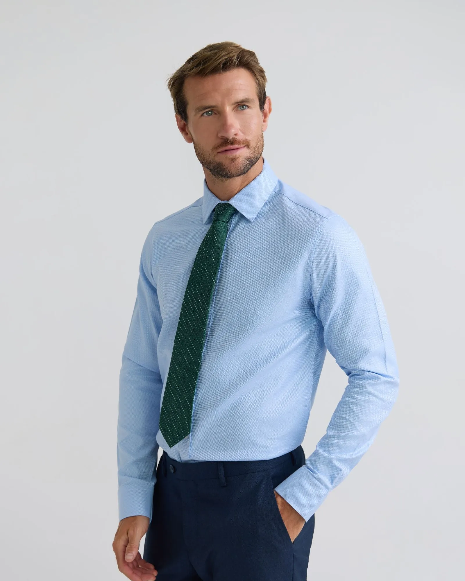 Beckton Slim Fit Cotton Shirt sold by Oxford Shop product image thumbnail 2
