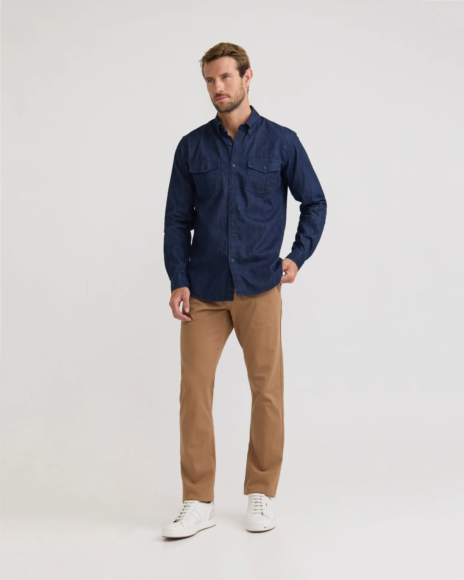 Denim Shirt sold by Oxford Shop product image thumbnail 5