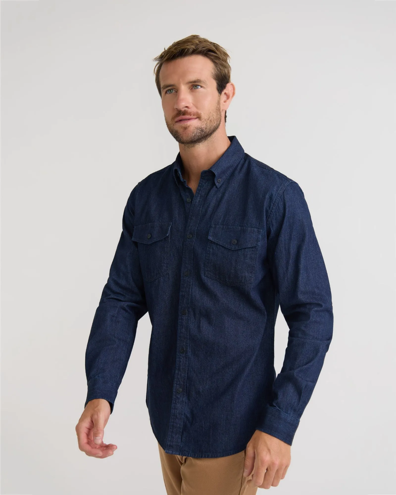 Denim Shirt sold by Oxford Shop product image thumbnail 2