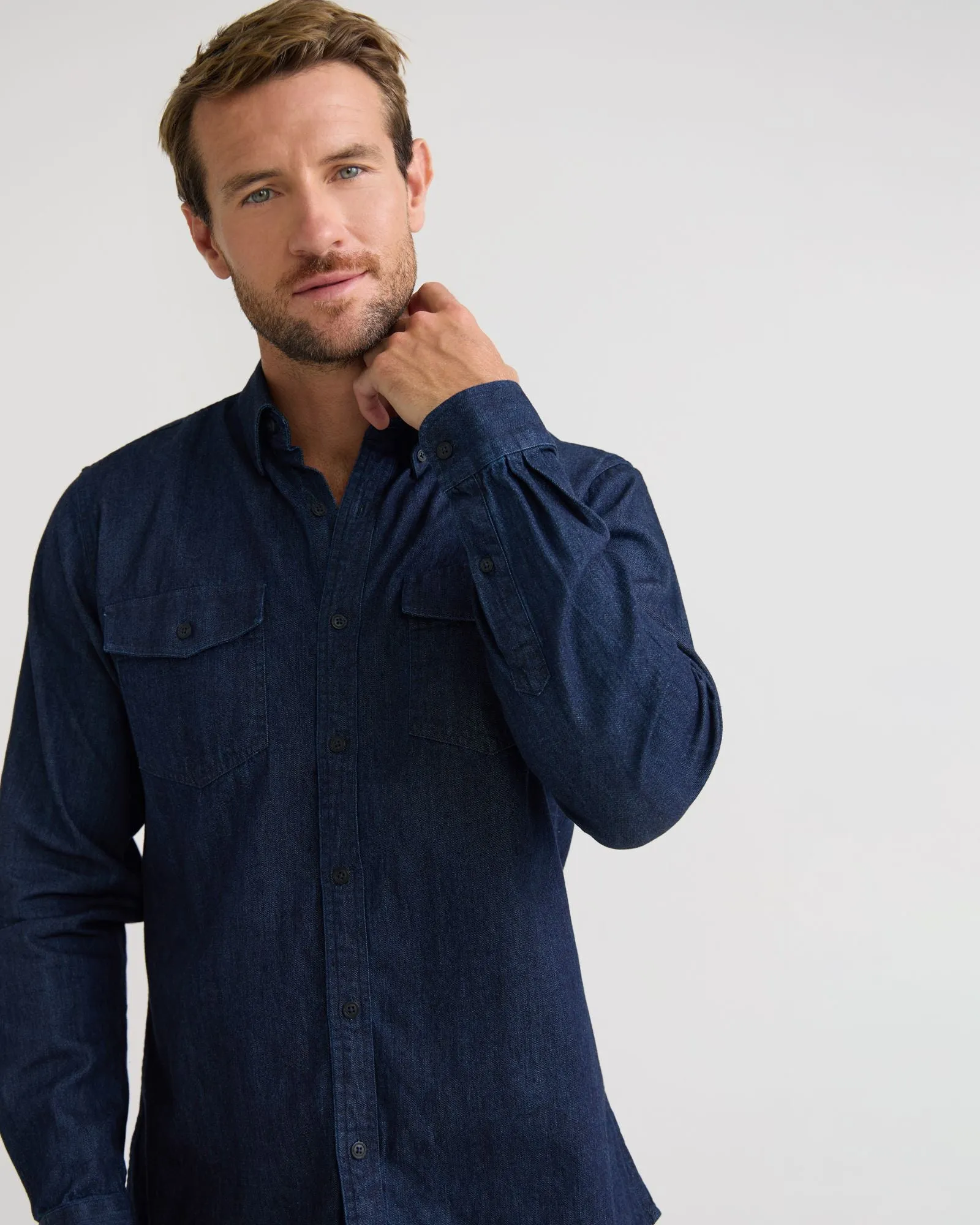 Denim Shirt sold by Oxford Shop product image thumbnail 4