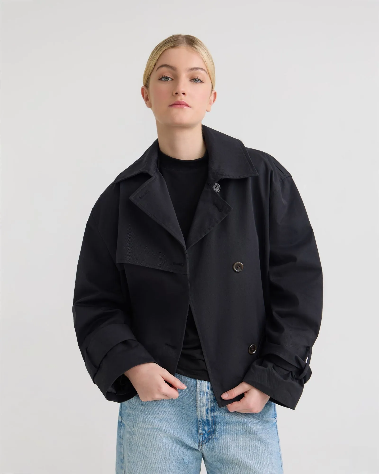 Griffin Crop Trench Jacket sold by Oxford Shop product image thumbnail 5