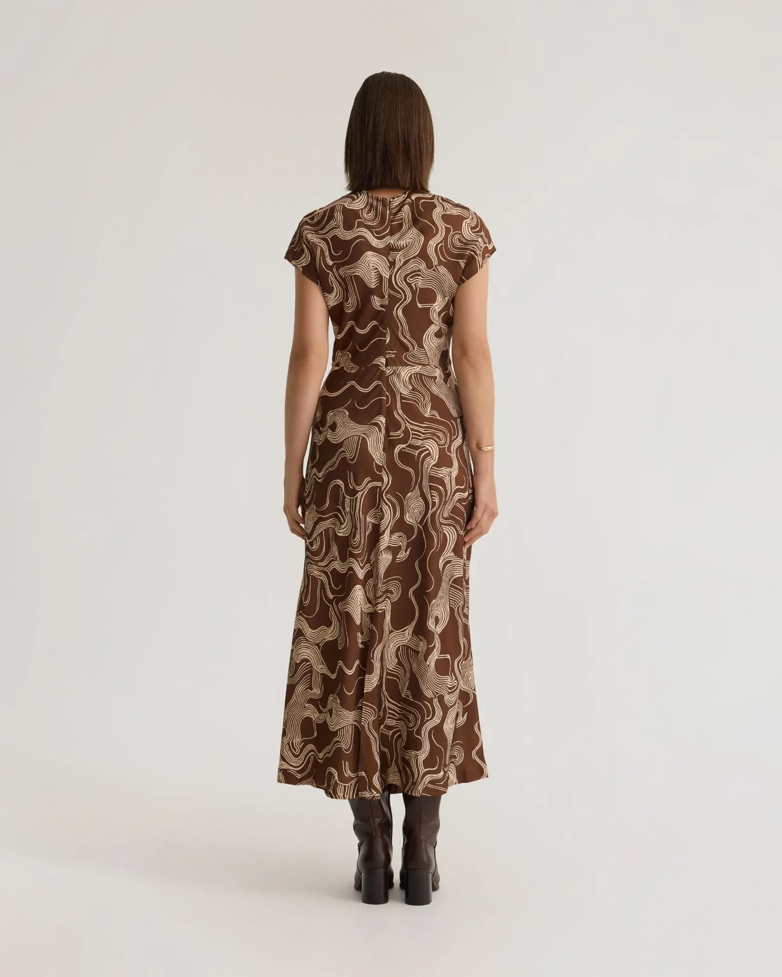 Charlotte Printed Twill Dress sold by Oxford Shop product image thumbnail 3