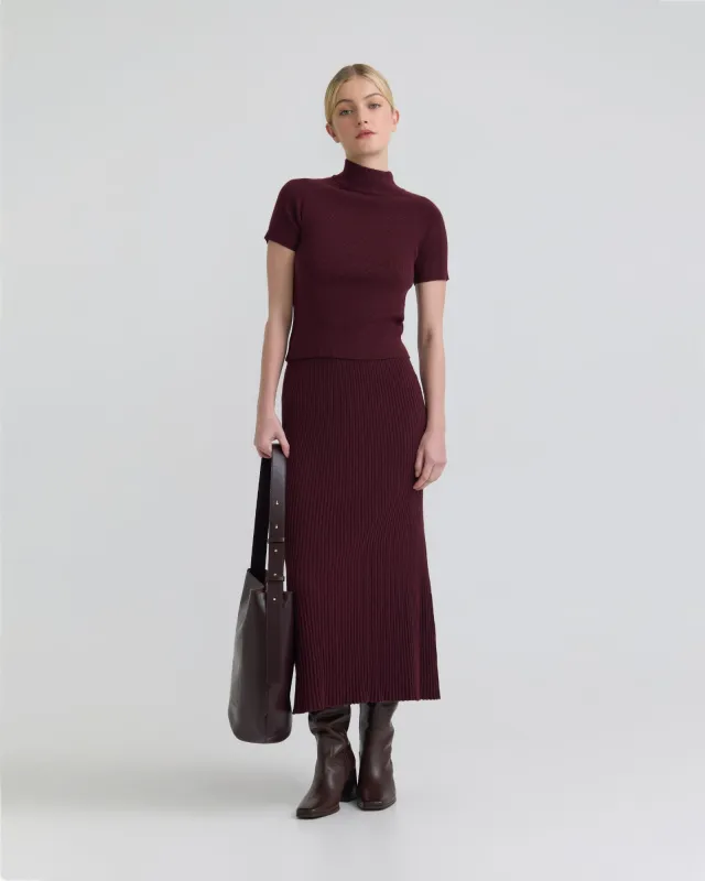 Dawn Knitted Rib Top sold by Oxford Shop