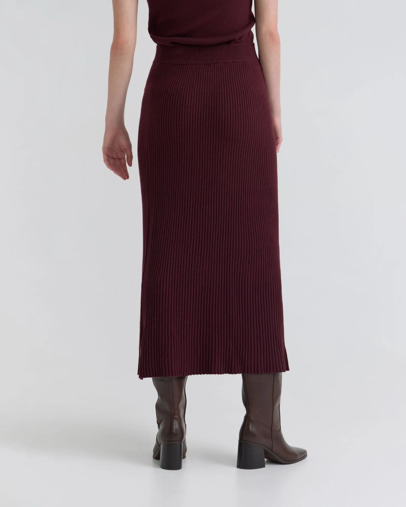 Belle Rib Knitted Skirt sold by Oxford Shop product image thumbnail 3