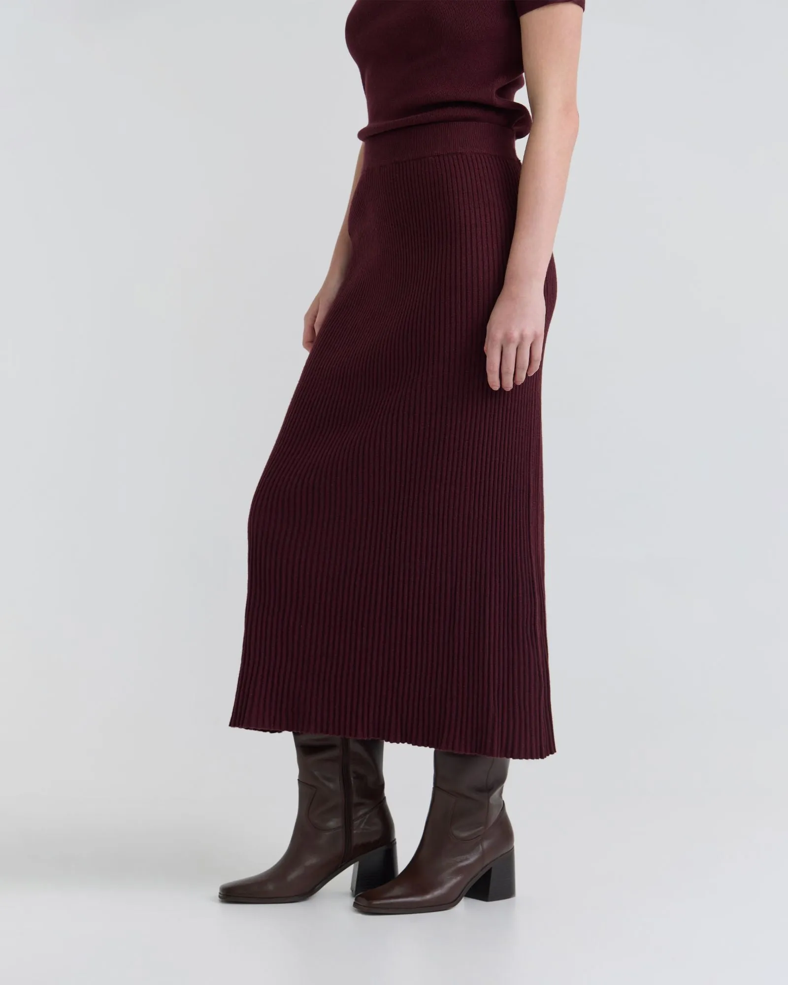 Belle Rib Knitted Skirt sold by Oxford Shop product image thumbnail 2