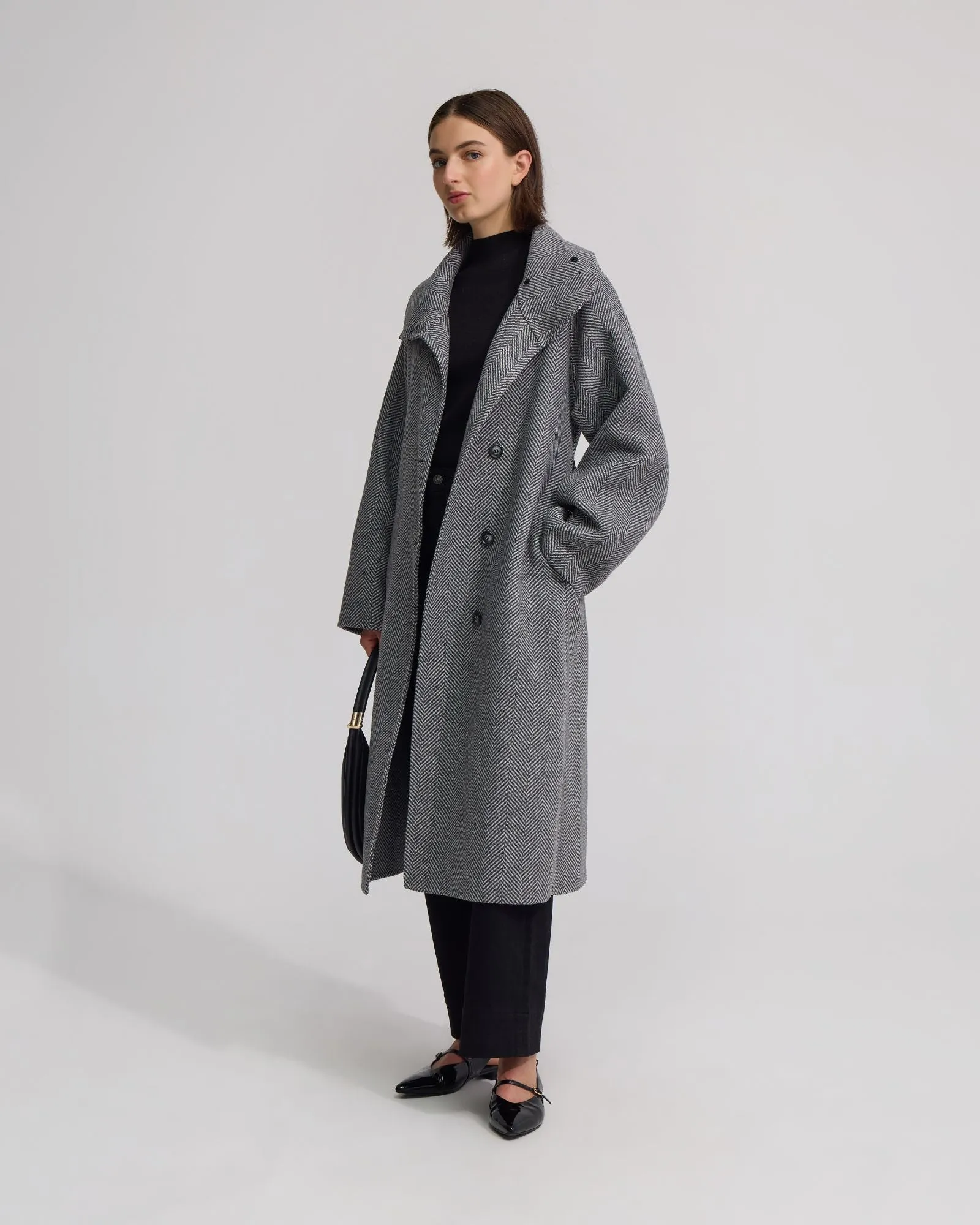Edi Herringbone Coat sold by Oxford Shop