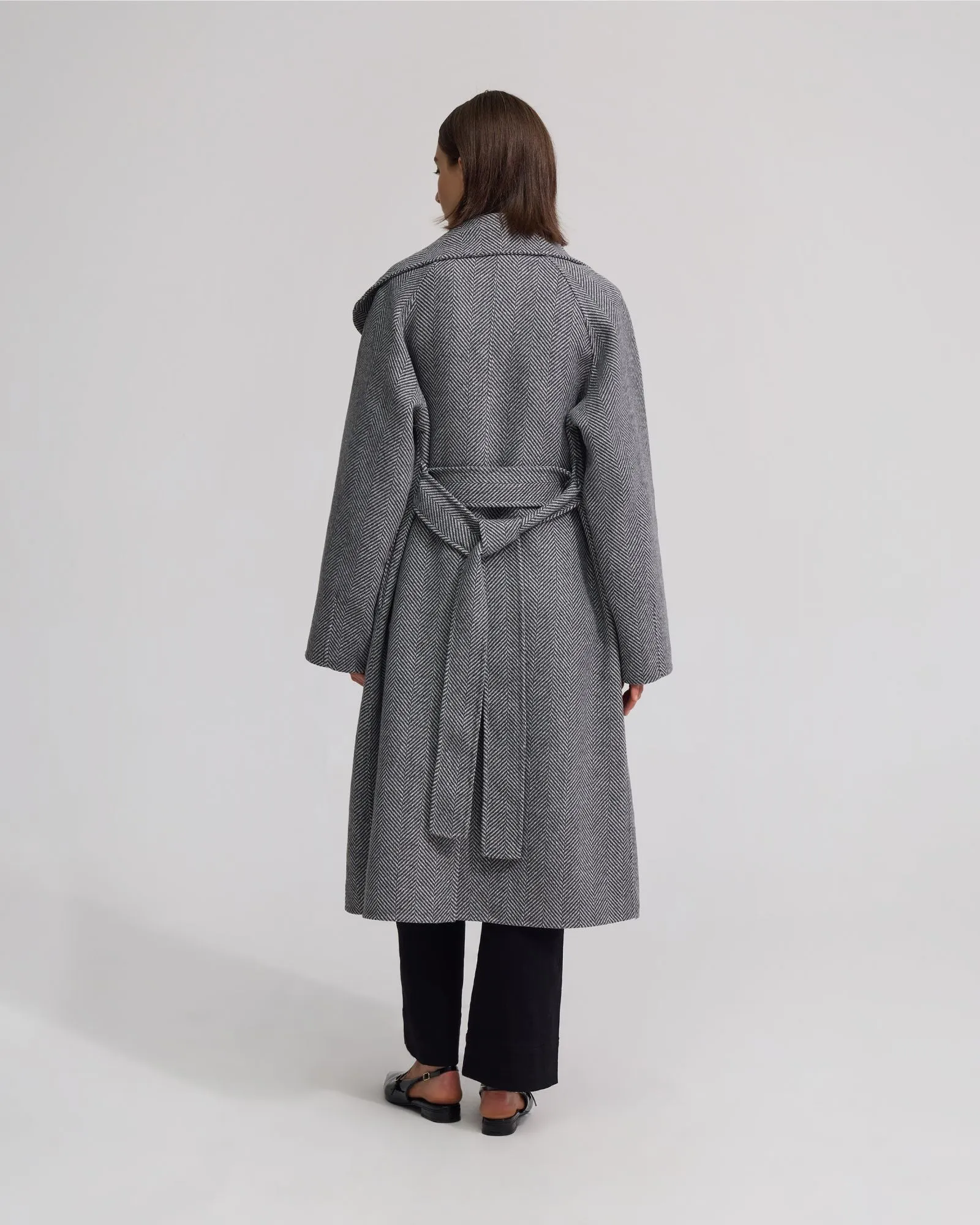 Edi Herringbone Coat sold by Oxford Shop product image thumbnail 3